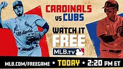 FREE on MLB.TV: Cards, Cubs renew rivalry