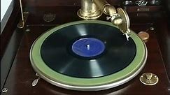 Puritan Antique Wind Up Phonograph, Victor & Edison Record Player