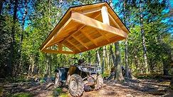 Legless ATV Garage Built with Homemade Lumber. (pt 2) #52