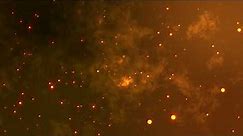 Gold Star Galaxy Video Background. Gold Particle Background