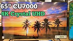 Samsung 65" CU7000 Crystal UHD 4K Smart TV 2023 | Overview!🔥💯