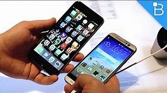 HTC One M9 vs iPhone 6 Plus: Size Comparison