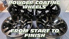 Powder Coating A Set Of Wheels From Start To Finish - Video Request
