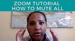 Zoom: Mute All (meeting participants and guests)