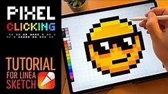 Linea Sketch - Pixel Clicking Tutorial for the iPad