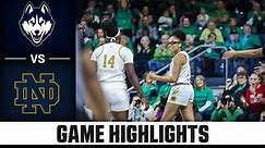 UConn vs Notre Dame Women's Basketball Highlights (2022-23)