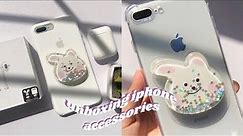 unboxing iPhone 8 plus accessories ☁️ | aesthetic phone accessories unboxing 📦