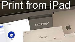 Using iPad to Print Wireless to Brother Printer