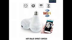 How To Set Up a BULB WIFI IP Panaroma Smart camera using iCsee App & how to install this bulb camera