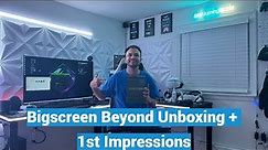 The Bigscreen Beyond PCVR Headset Unboxing + Impressions - WOW They Weren't Kidding!