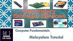 Secondary Storage Devices | Magnetic Disk | Magnetic Tape | Compact Disk