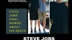 Steve jobs talk about his death - Best Motivational speech!