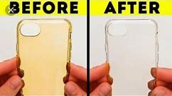 How To Remove Yellowness Off A Transparent Phone Case|Clean a Clear phone Case