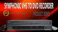 SYMPHONIC VHS TO DVD RECORDER SR90VE COMBO PLAYER WITH 2 WAY DUBBING HOW TO TUTORIAL