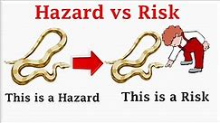 What is the difference between Hazard and Risk| Hazard Vs Risk