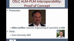 OSLC Community Webcast: ALM-PLM Interoperability PoC with Eclipse Lyo