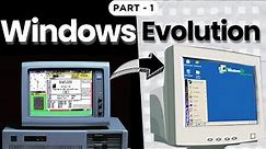 Evolution of Windows OS | part-1 | 1st to last DOS Windows