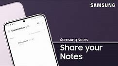 Share your Samsung Notes and collaborate in real time | Samsung US