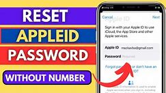 How To Reset Apple Id Password Without Phone Number 2024|How To See Apple ID Password