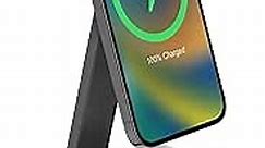 mophie Snap+ 2-in-1Charge Stand & Pad - 15w Wireless Charger Compatible with iPhones & AirPods, Includes Snap+ Adapter for Other Qi Enabled Phones, Steel Base, Adjustable Angles