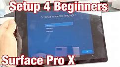 Microsoft Surface Pro X: How to Setup 4 Beginners (step by step)