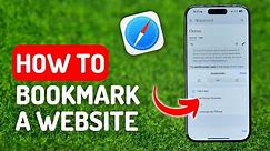 How to Bookmark a Website in Safari