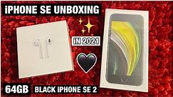 Unboxing iPhone SE 2nd Gen in 2021 (December) Black, 64GB