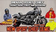 New Indian Sport Chief Test Ride - First Impressions Motovlog