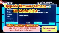 Firmware terbaru matrix apple HD merah SW 2.7.4 dvb t2 terristerial @titipanvideochannel3925