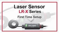 Laser Sensor KEYENCE LR-X - First Time Setup