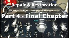 Sansui AU-9900 Vintage Stereo Integrated Amplifier Repair And Restoration. Fixing Old Audio - Part 4