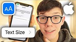 How To Change Font Size On Any iPhone - Full Guide