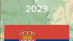 Serbia flag evolution #map #mapping #flag