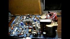 1982 Sylvania color TV diagnosis & flyback replacement