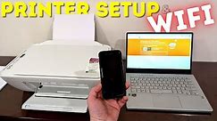 How to setup HP DeskJet 2734e Printer over Wifi and Install Ink | Wireless Printing