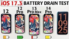 iPhone Battery Drain Test in 2024 - iPhone 12 vs 12 Pro vs 13 Pro Max vs 14 Pro Battery Test in 2024