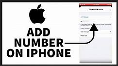 How to Add number on iPhone? Add number to your icloud account. (Step by step guide)