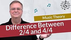 The Difference Between 2/4 and 4/4 Time Signatures - Music Theory