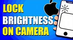 How To Lock Brightness On iPhone Camera (Easy Way)