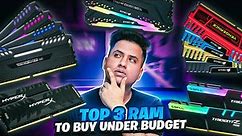 Top 3 Budget DDR4 RAM to Buy in India [HINDI]