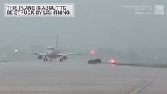 Watch The Moment Plane Gets Struck By Lightning