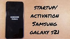 start up /activation of Samsung Galaxy s21