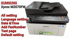 How to Make a Test print Page Sumsung Xpress M2070FW