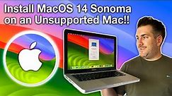 How to Install MacOS Sonoma 14 on an UNSUPPORTED Mac, MacBook, iMac or Mac Mini in 2023!