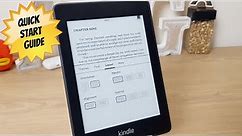 Kindle Paperwhite Quick Start Guide