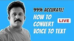 Google App To Convert Voice To Text | 99% Accurate Live Transcription