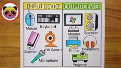 How to Draw Input And output Device / Input And Output Device Of Computer Drawing / Computer Drawing