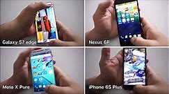 Galaxy S7 edge Nexus 6P iPhone 6S Plus Moto X Pure Speed Test