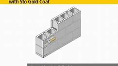 StoGuard® Installation: Rough CMU with Base Coat and Sto Gold Coat