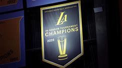 Lakers unveil banner for in-season tournament title